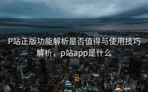 P站正版功能解析是否值得与使用技巧解析，p站app是什么