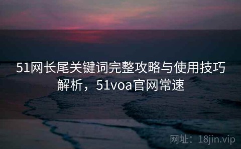 51网长尾关键词完整攻略与使用技巧解析，51voa官网常速