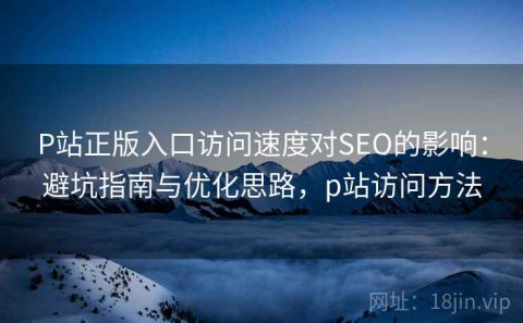 P站正版入口访问速度对SEO的影响：避坑指南与优化思路，p站访问方法
