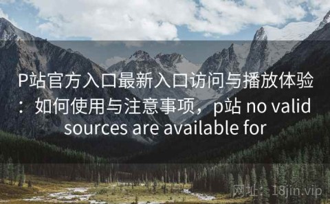 P站官方入口最新入口访问与播放体验：如何使用与注意事项，p站 no valid sources are available for