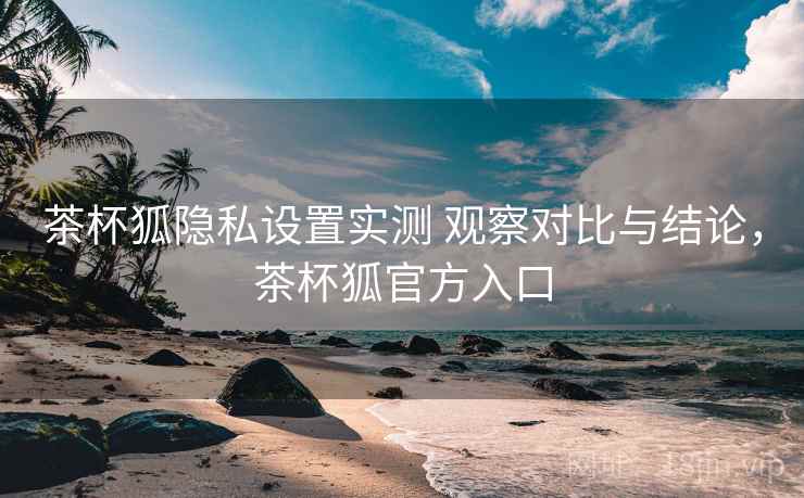 茶杯狐隐私设置实测 观察对比与结论，茶杯狐官方入口