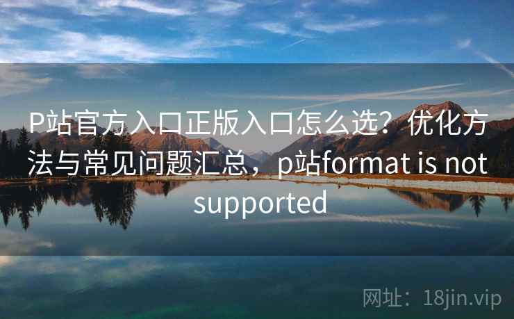 P站官方入口正版入口怎么选?优化方法与常见问题汇总,p站format is not supported P站官方入口正版入口怎么选?优化方法与常见问题汇总,p站format is not supported