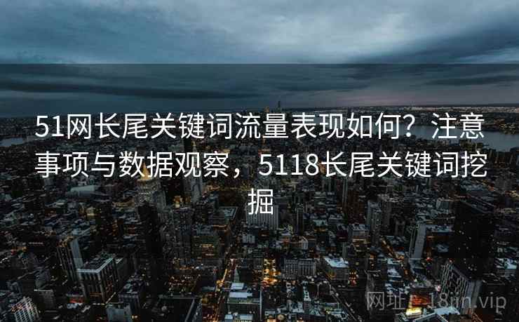 51网长尾关键词流量表现如何？注意事项与数据观察，5118长尾关键词挖掘