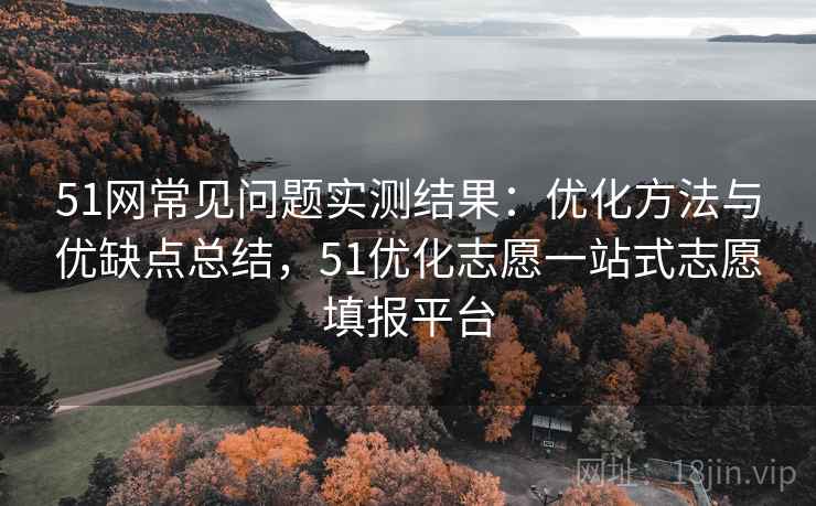 51网常见问题实测结果：优化方法与优缺点总结，51优化志愿一站式志愿填报平台